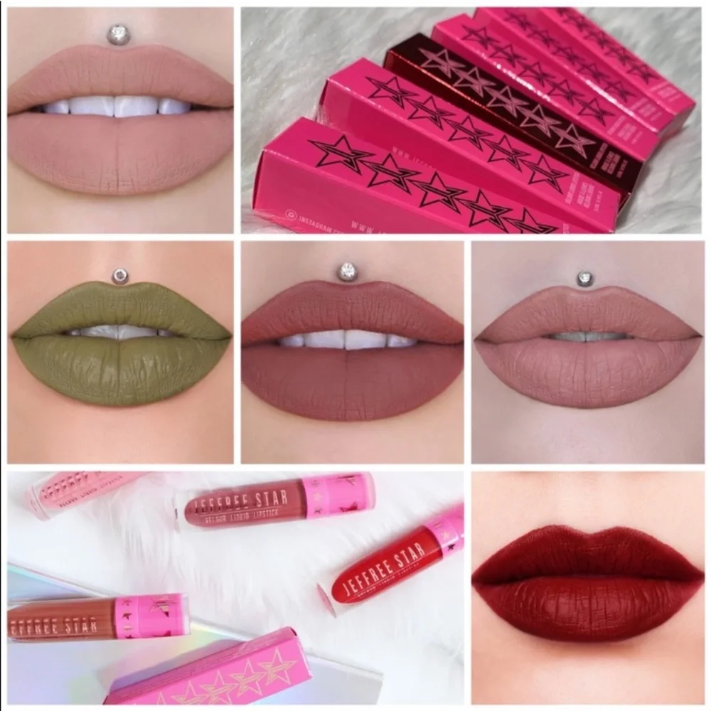 NEW! JEFFREE STAR ⭐️ VELOUR LIQUID LIPSTICK Cut Throat Love Dark Brick Red - Picture 13 of 16